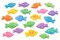 Foam Tropical Fish Shapes – Colorful Ocean Craft Cutouts, 500 Pack